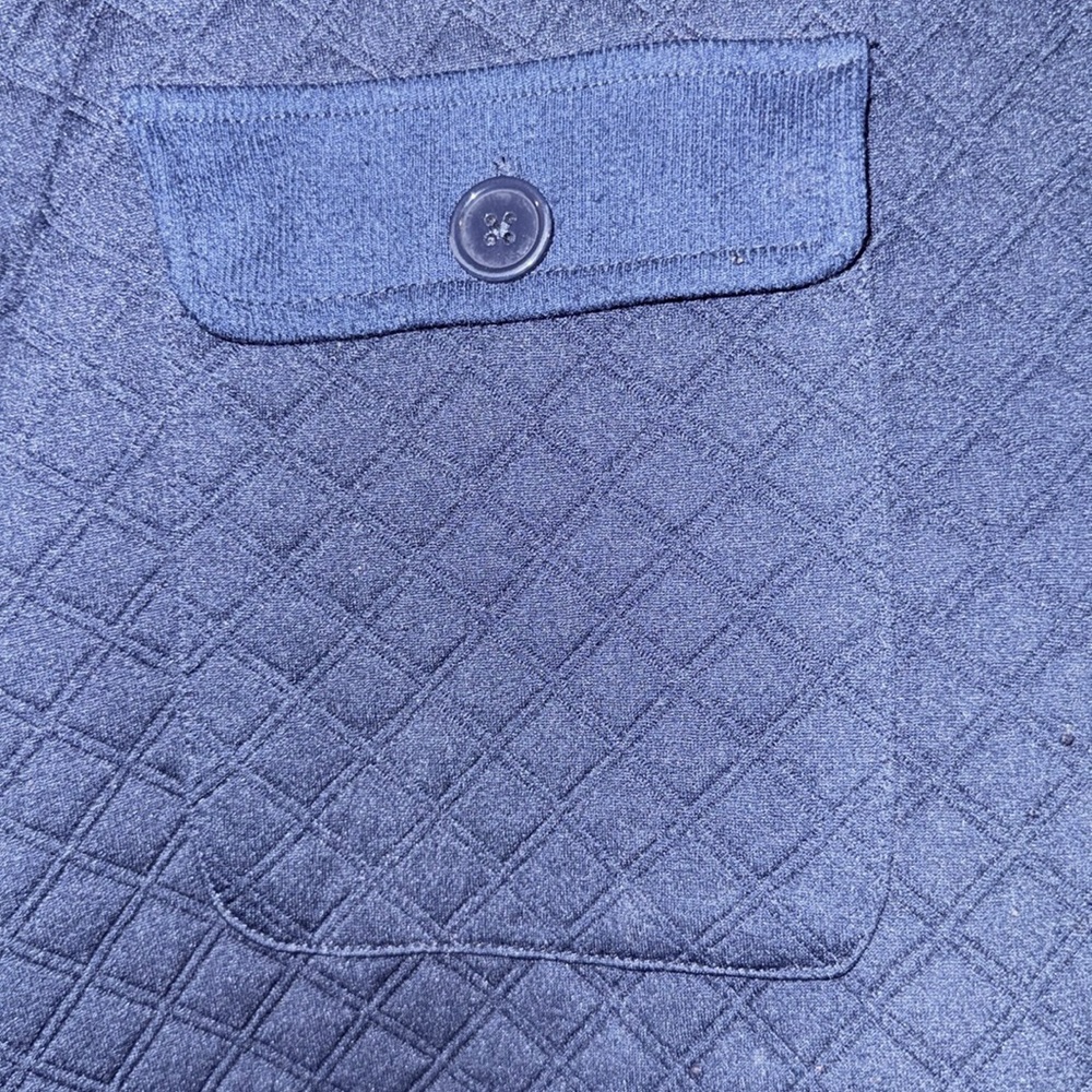 Wonderly quilted lightweight jacket XL button front & pockets, Navy Blue EUC - Picture 2 of 6